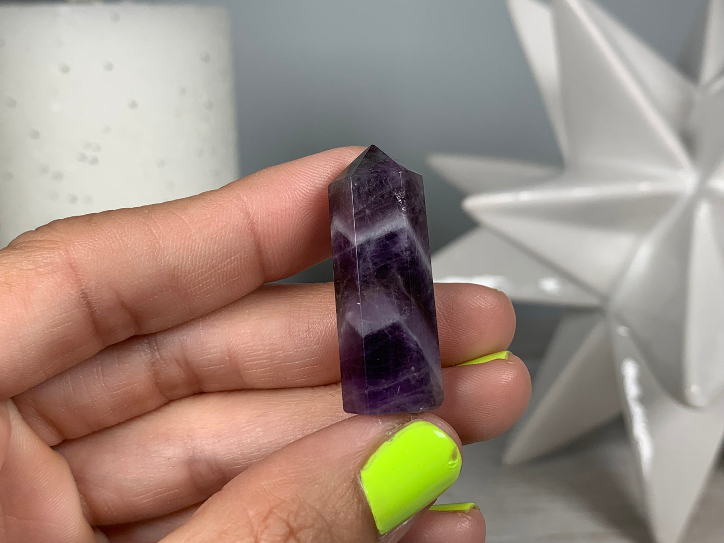 Mini Chevron Amethyst Point