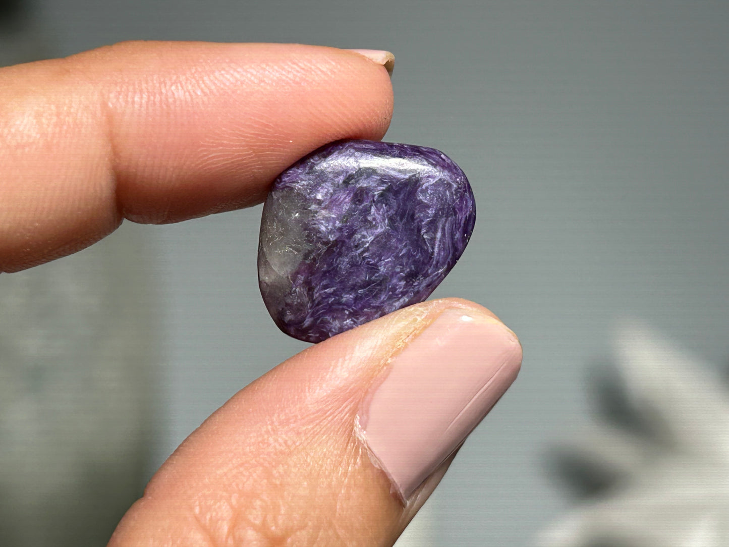 2pc Charoite Chips