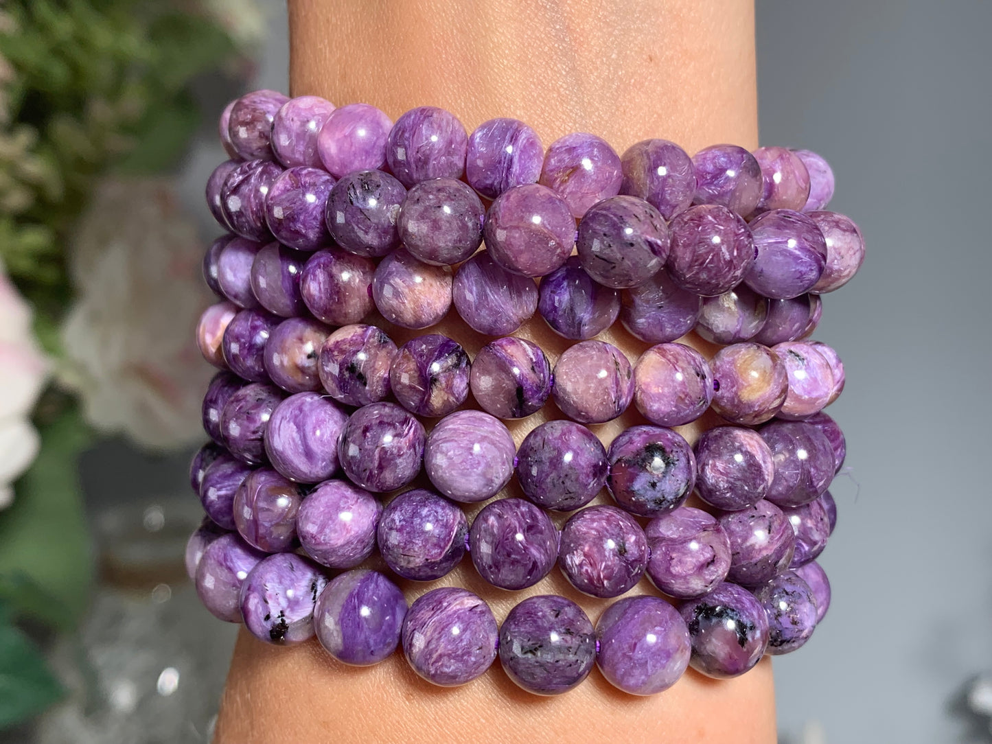 9mm Premium Charoite Bracelet