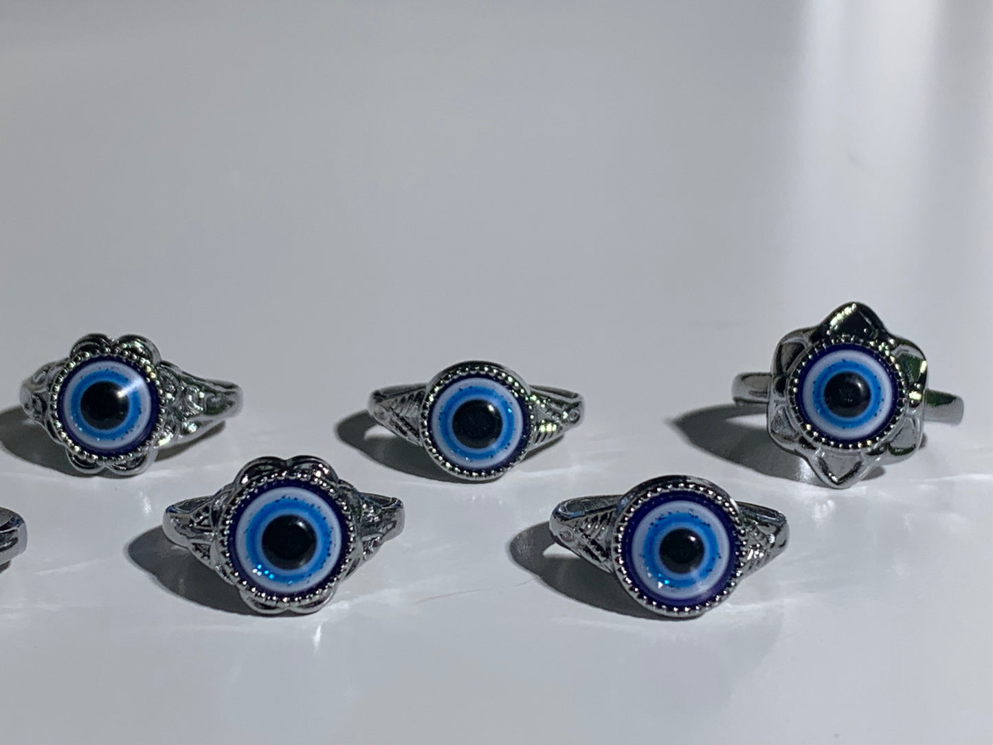 Silver Evil Eye Ring