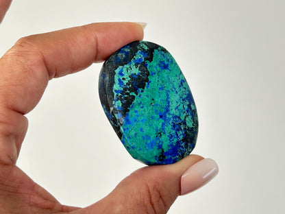 Azurite Chrysocolla Palm Stone #40