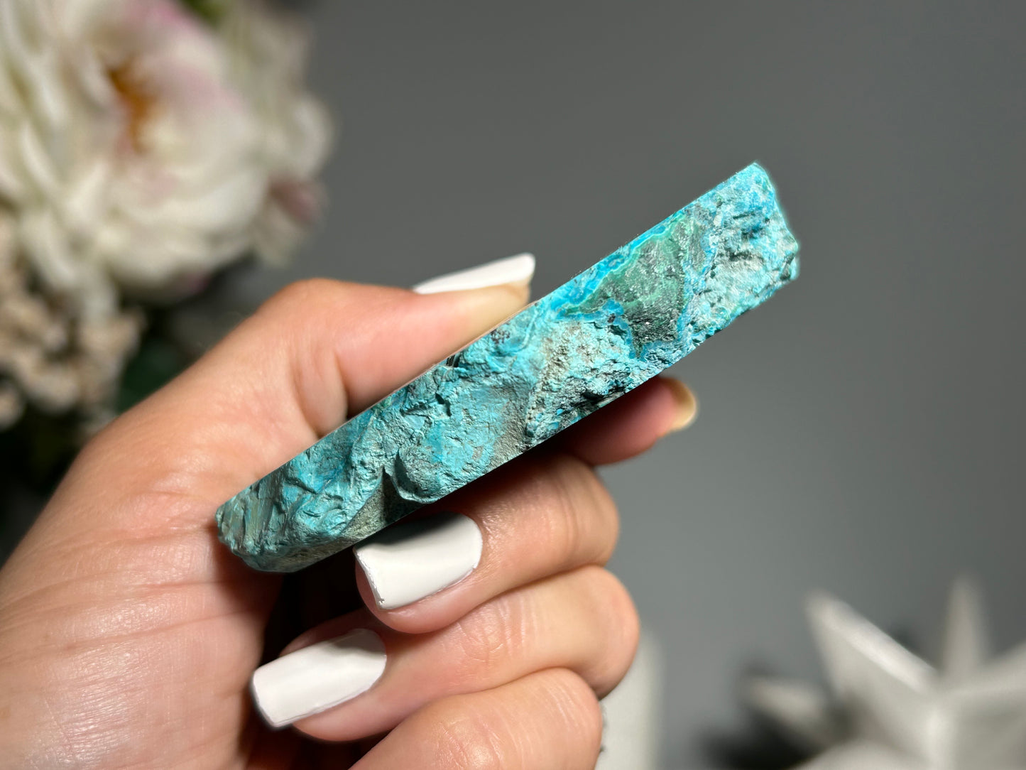 Malachite Chrysocolla Slab (3.1", 79mm)