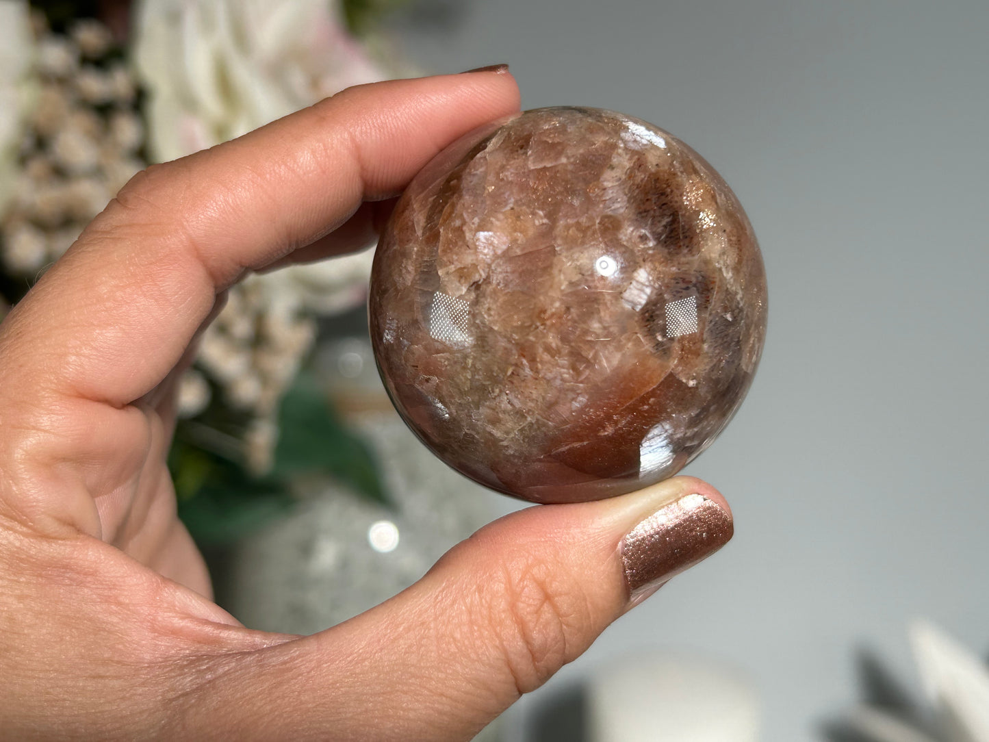 Confetti Sunstone Sphere (1.8", 47mm)