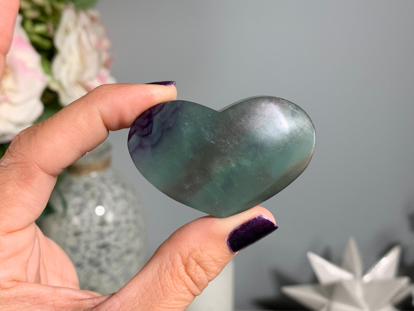 Medium Fluorite Heart