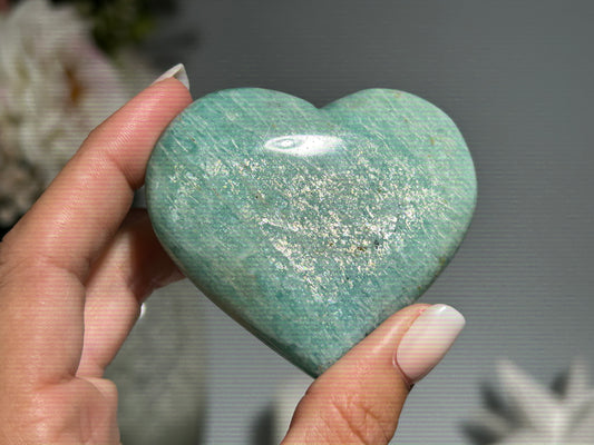 Amazonite Heart (2.6", 66mm)