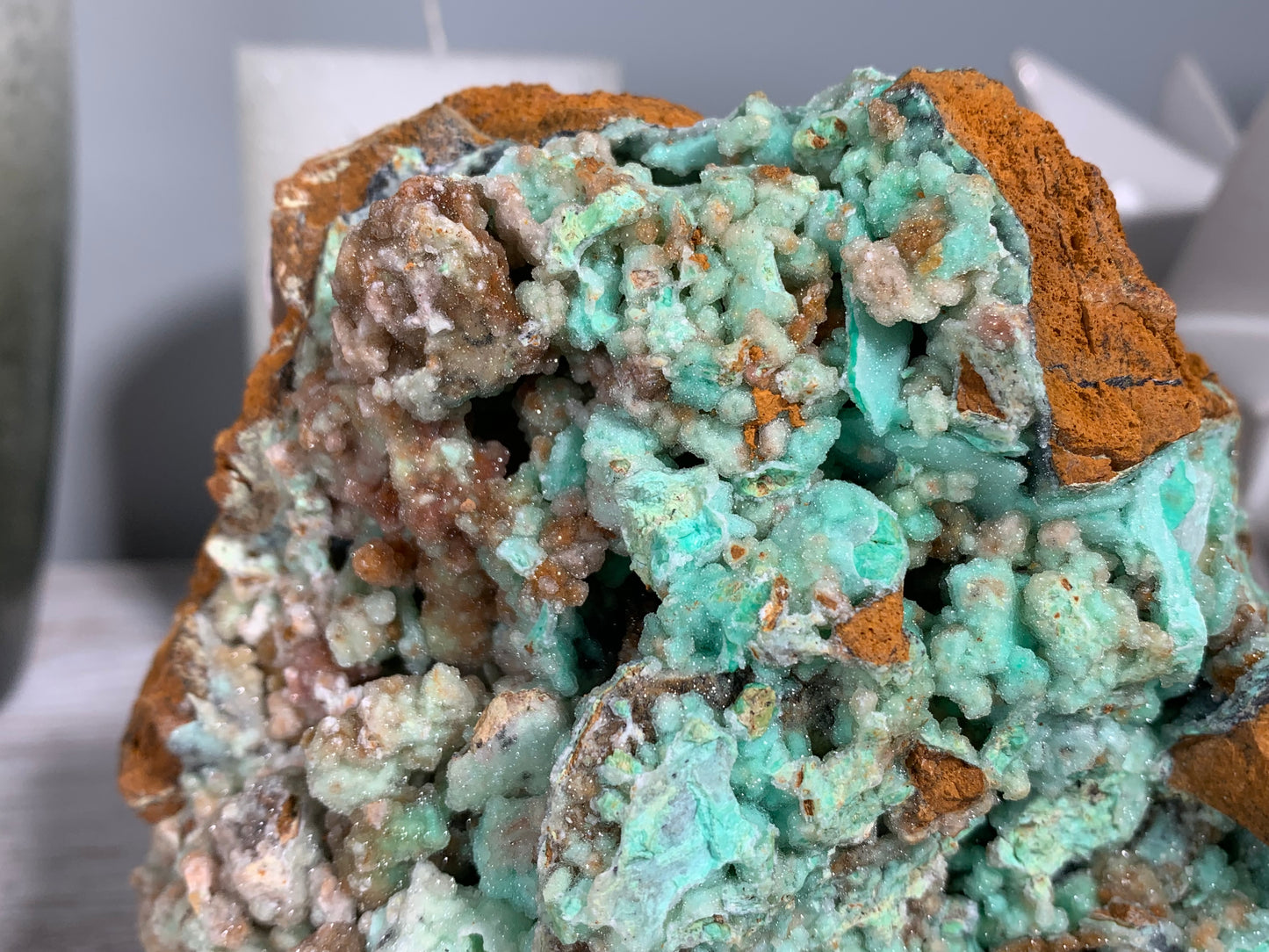 Druzy Chrysoprase (6.1", 155mm)