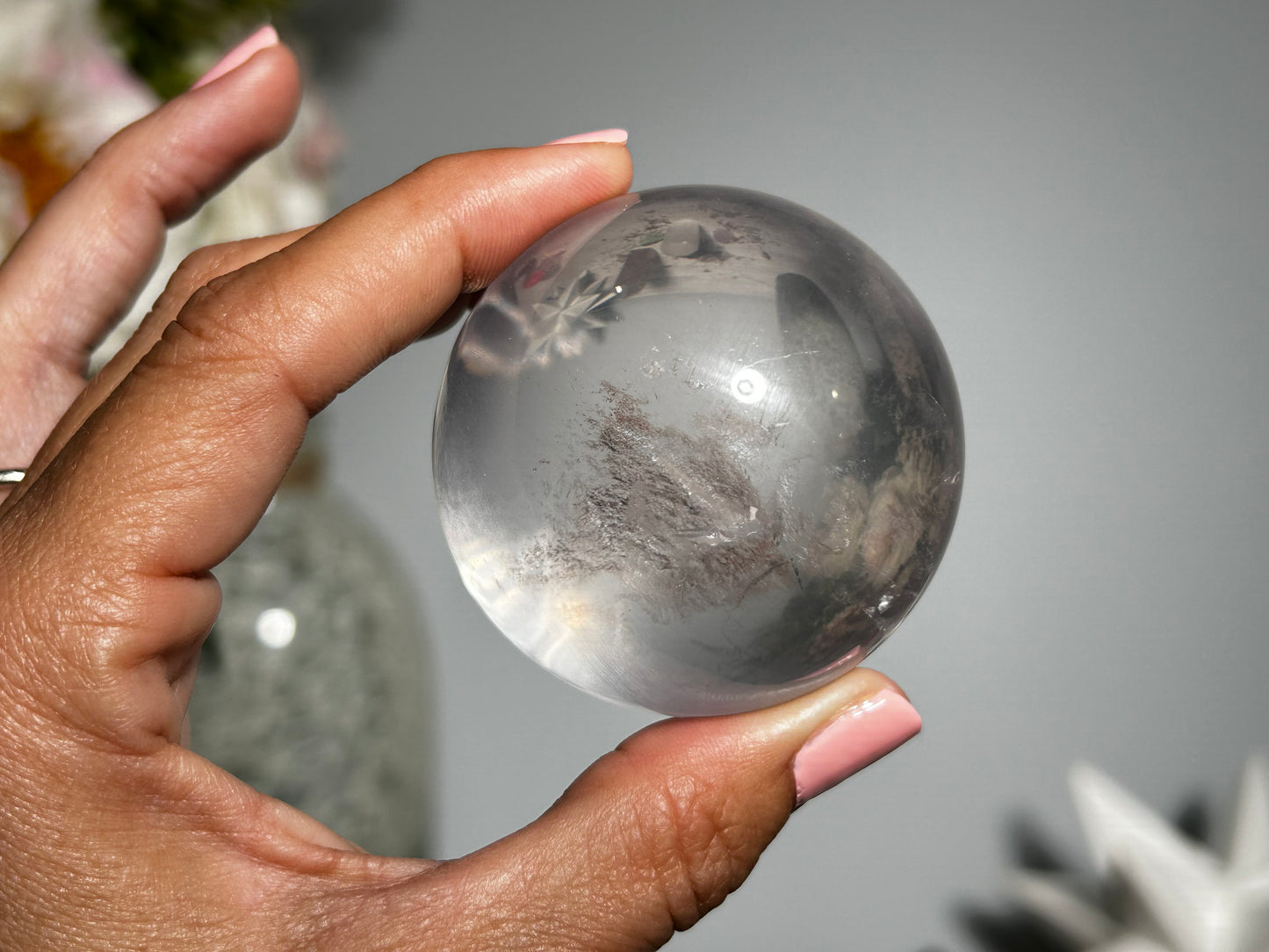 Star Rose Quartz Sphere (2.1",54mm)