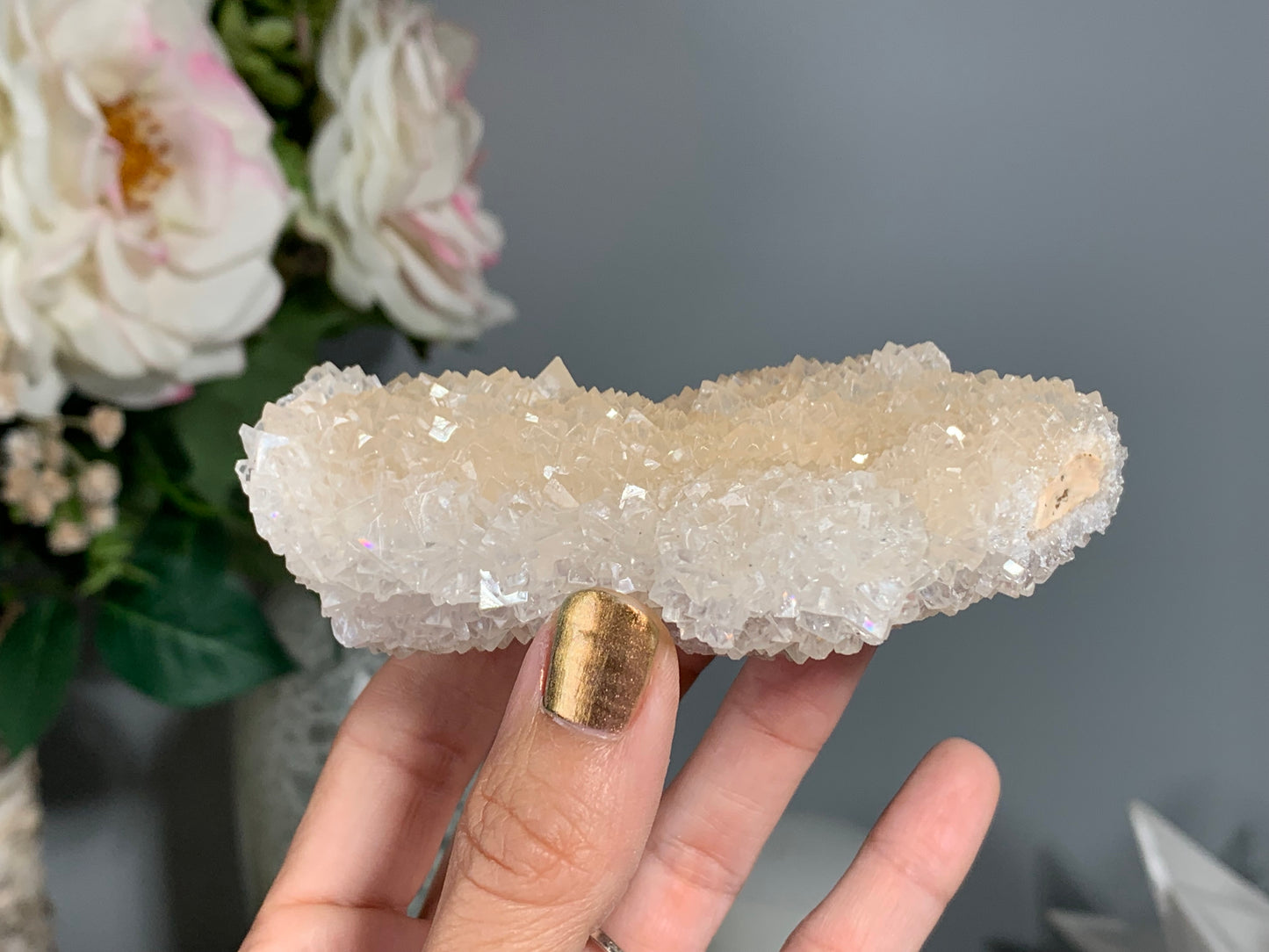 Natural Premium Calcite Flower (4.1", 103mm)