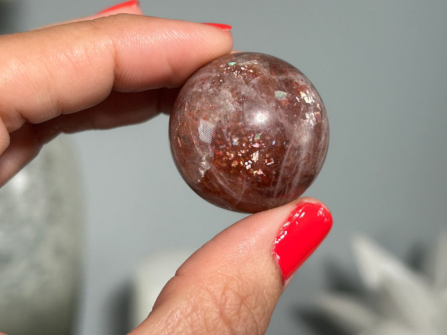 Confetti Sunstone Sphere (1.1", 29mm)