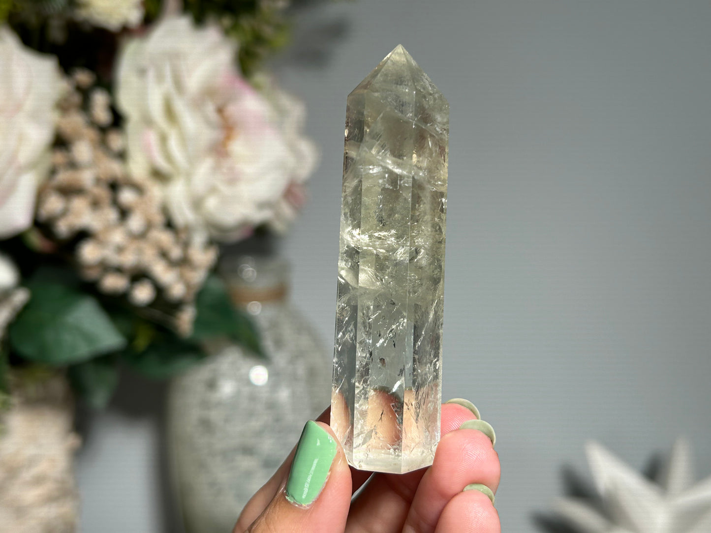 Prasiolite Tower (3.1", 78mm)