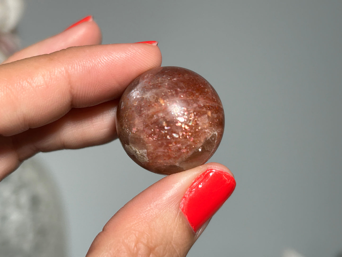 Confetti Sunstone Sphere (0.9", 24mm)