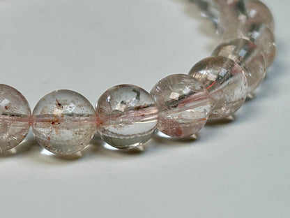 Pale Pink Hematoid Quartz Bracelet