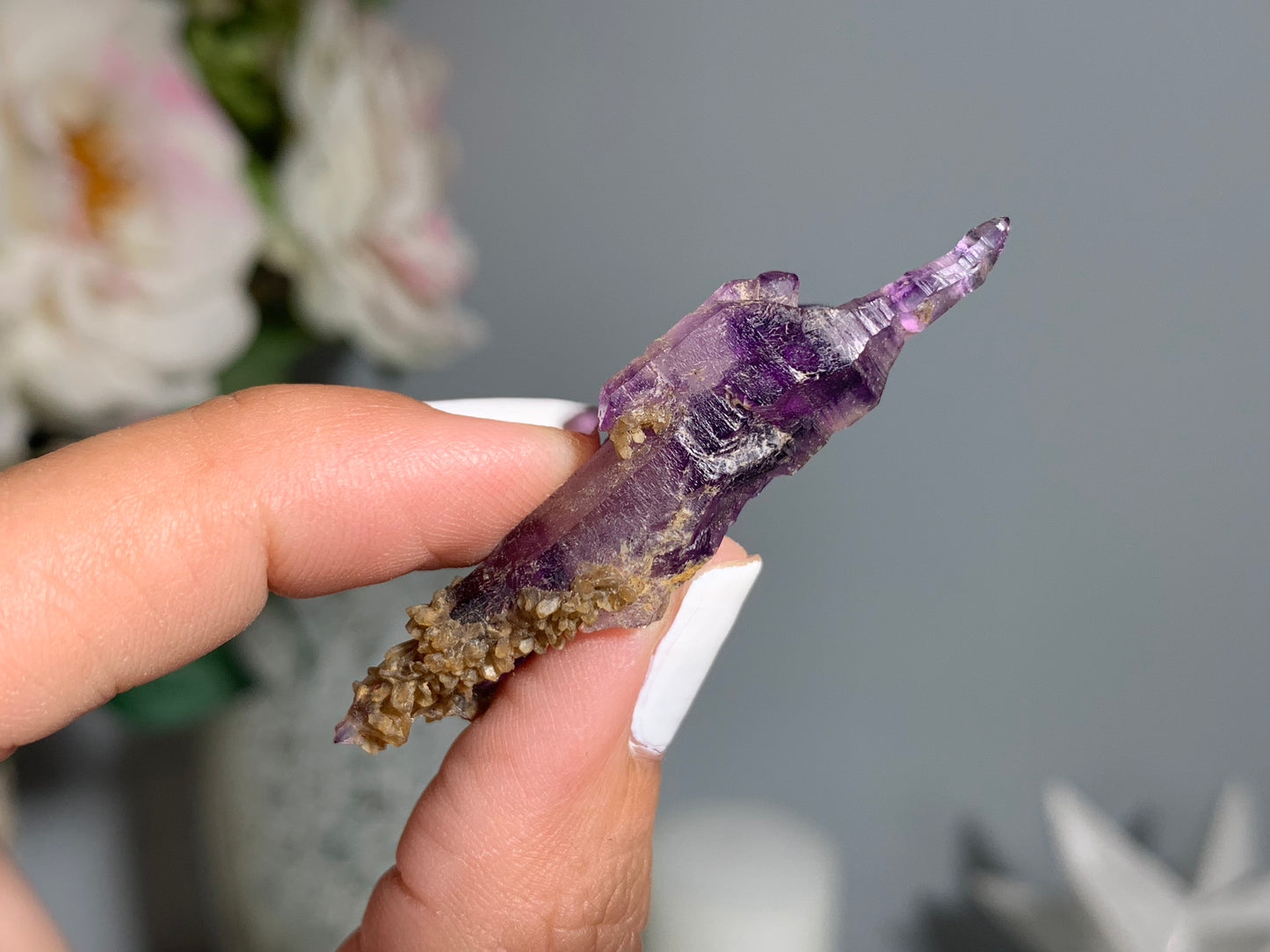 Double Terminated Brandberg Amethyst Point (2.1", 52mm)