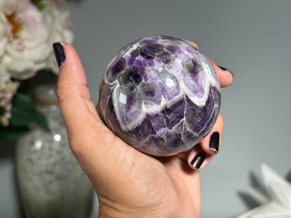 Chevron Amethyst Sphere (2.5", 64mm)