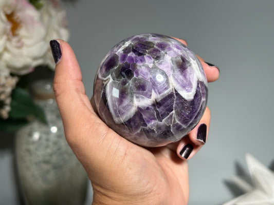 Chevron Amethyst Sphere (2.5", 64mm)