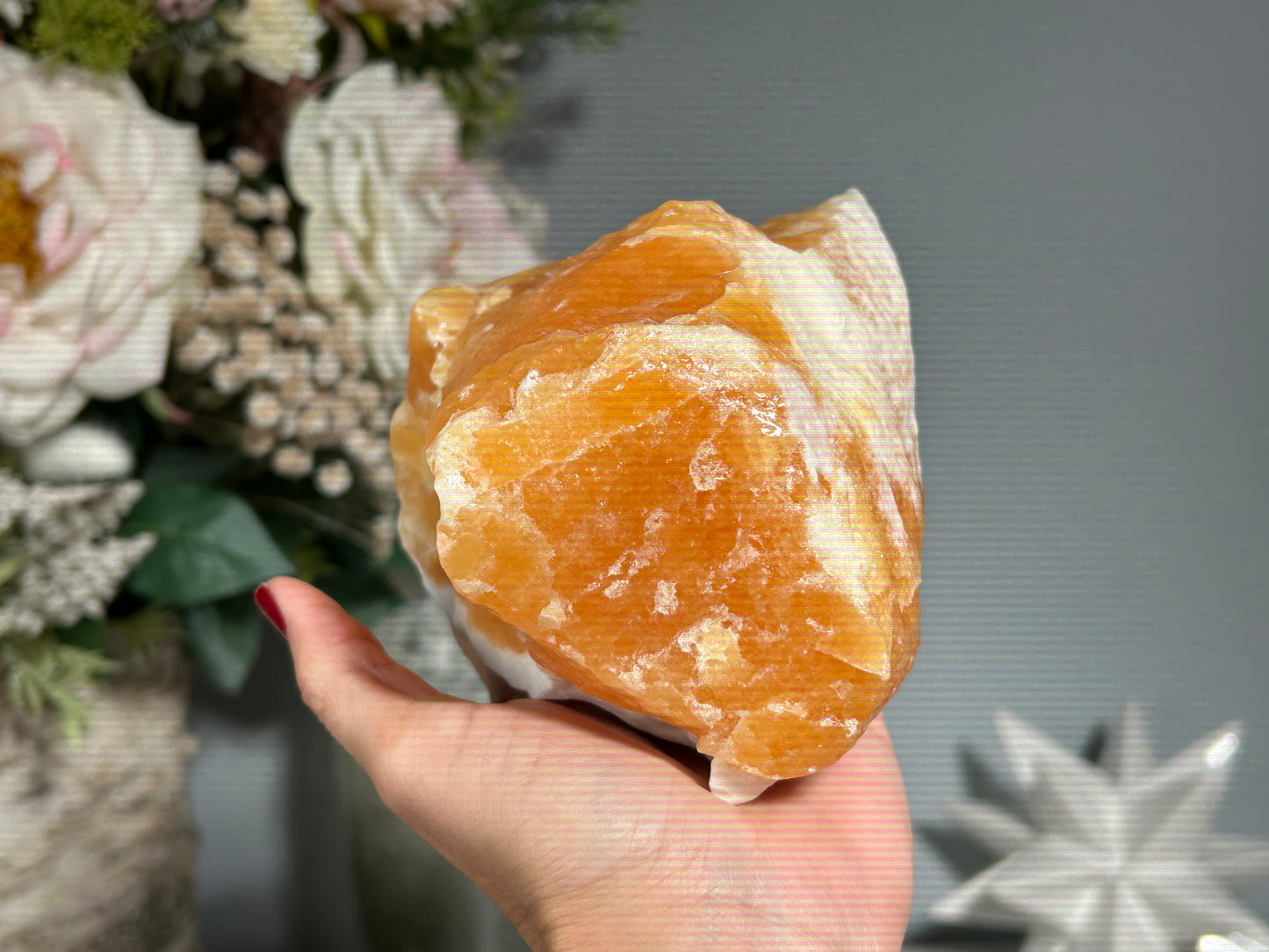 Orange Calcite Chunk