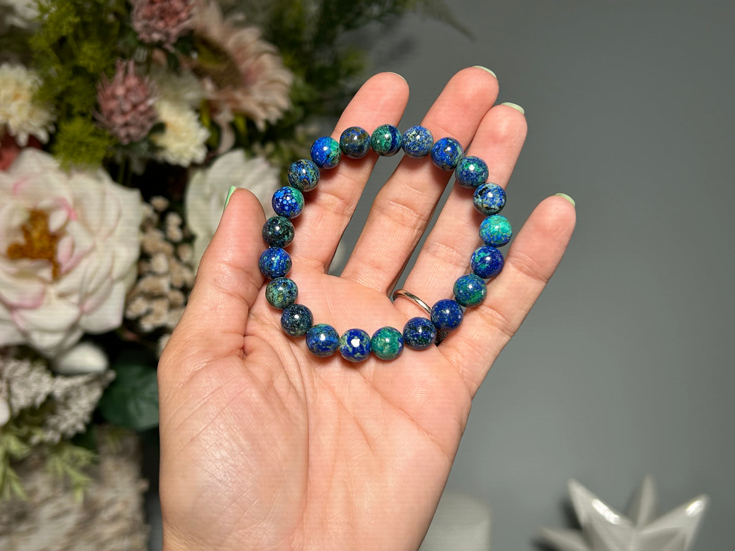 8mm Azurite Malachite Bracelet