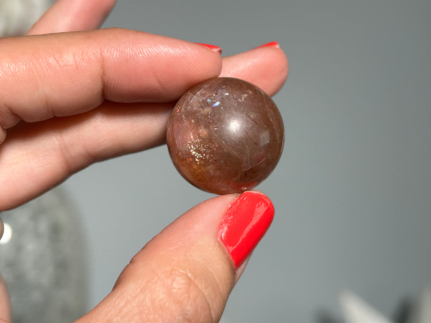 Confetti Sunstone Sphere (0.9", 22mm)