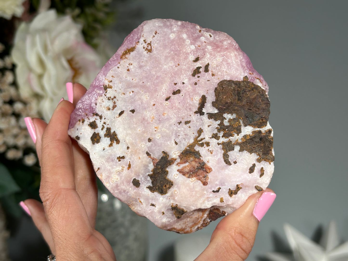 Natural Pink Aragonite (3.9", 98mm)