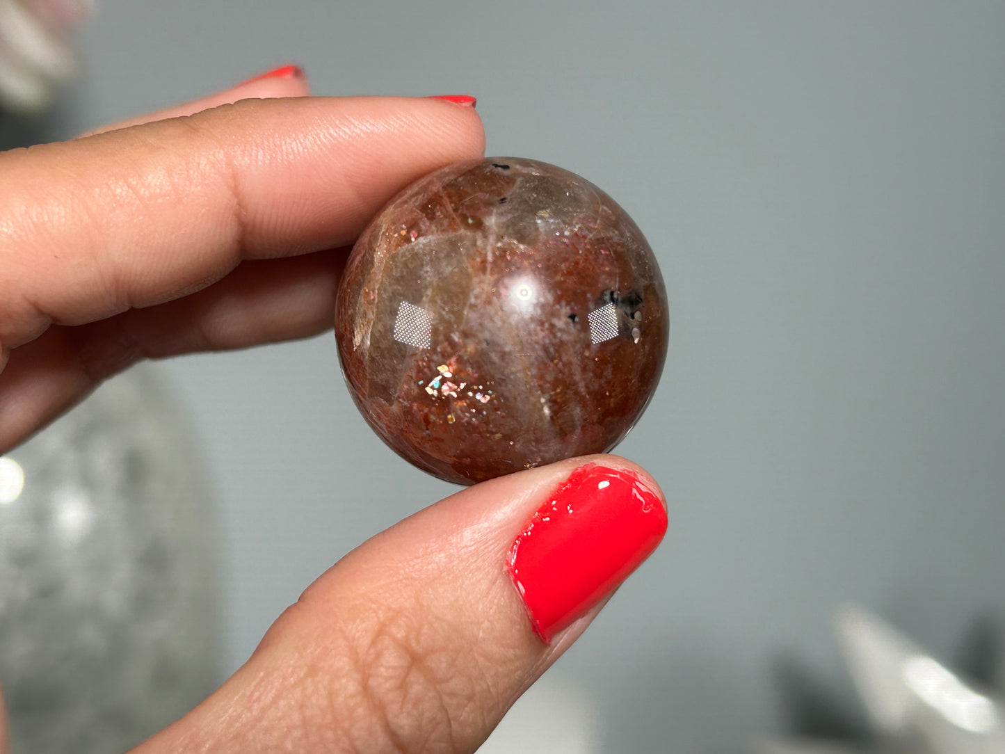 Confetti Sunstone Sphere (1.1", 28mm)