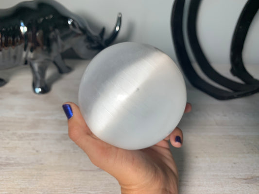 Selenite Sphere (3.75-4" 9-10cm)