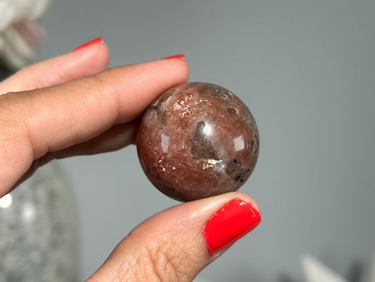 Confetti Sunstone Sphere (1.1", 29mm)