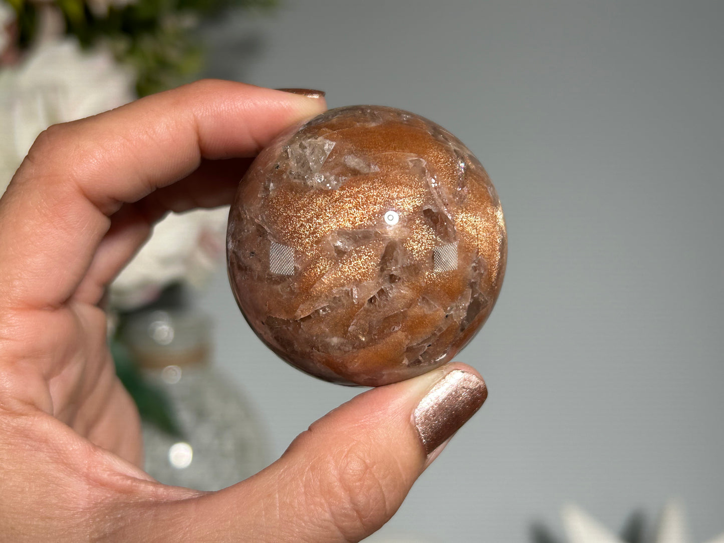 Confetti Sunstone Sphere (1.8", 47mm)