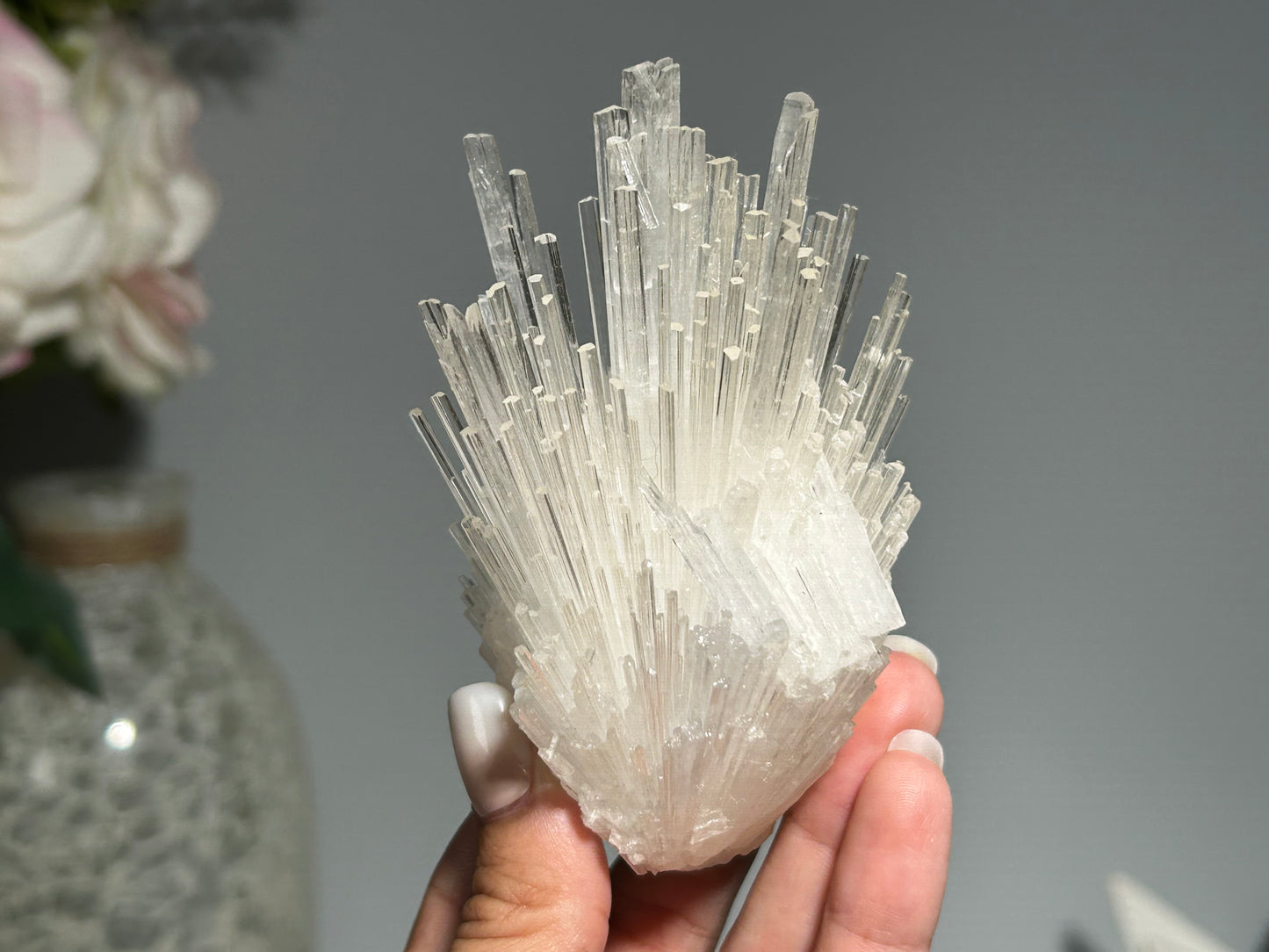 Natural Scolecite Cluster (4", 103mm)