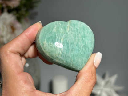 Amazonite Heart (2.5", 63mm)