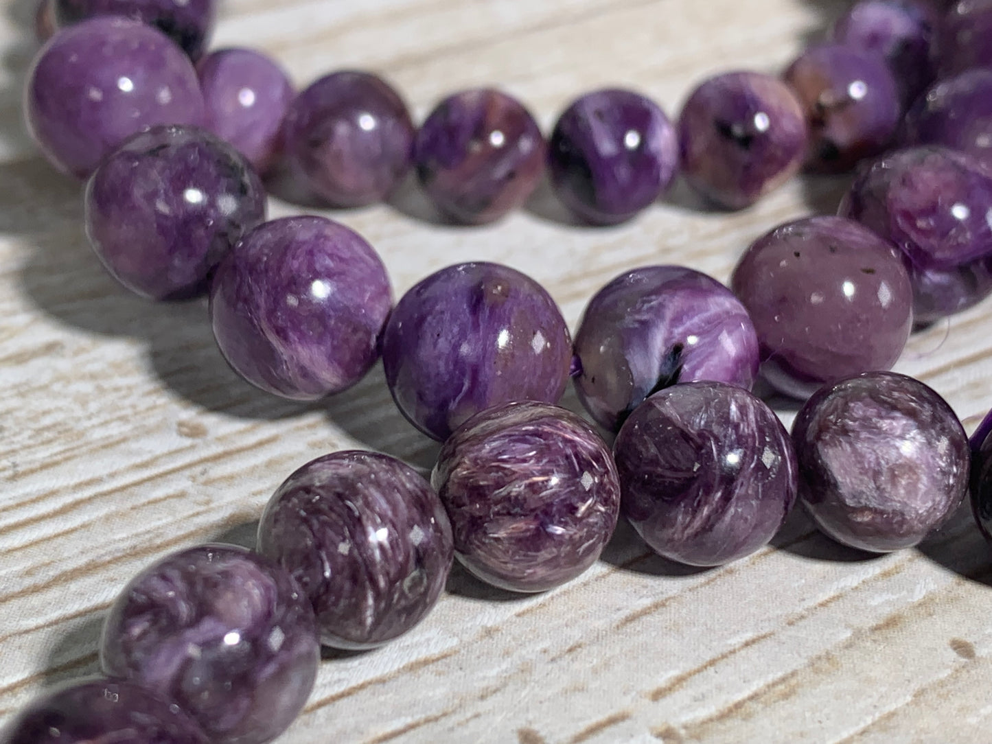 9mm Premium Charoite Bracelet