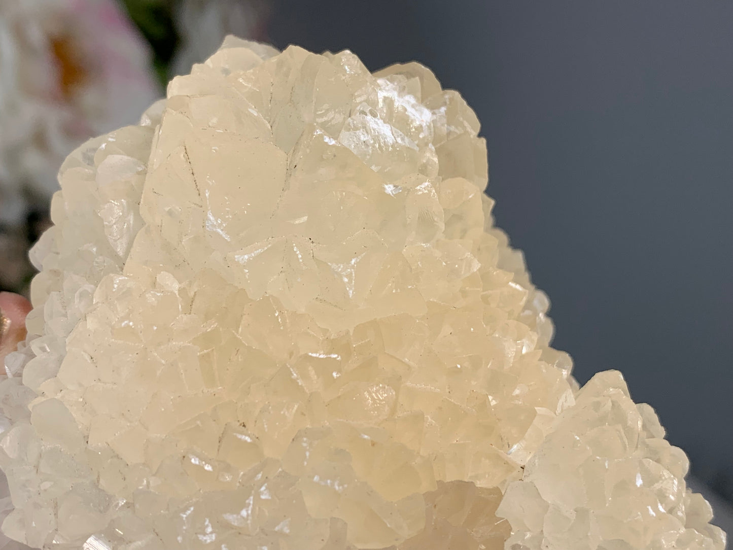 Natural Premium Calcite Flower (3.5", 90mm)