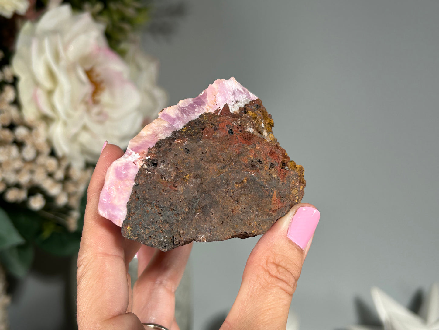 Natural Pink Aragonite (4.1", 105mm)