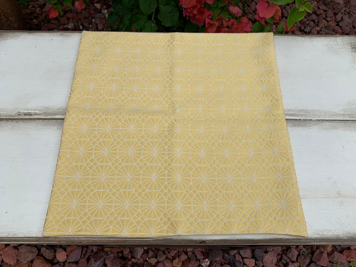 Premium Yellow Altar Cloth, Two Sided, Sun Altar Cloth, Bumblebee, Honeycomb, Litha Altar Cloth, Summer Solstice Altar Cloth