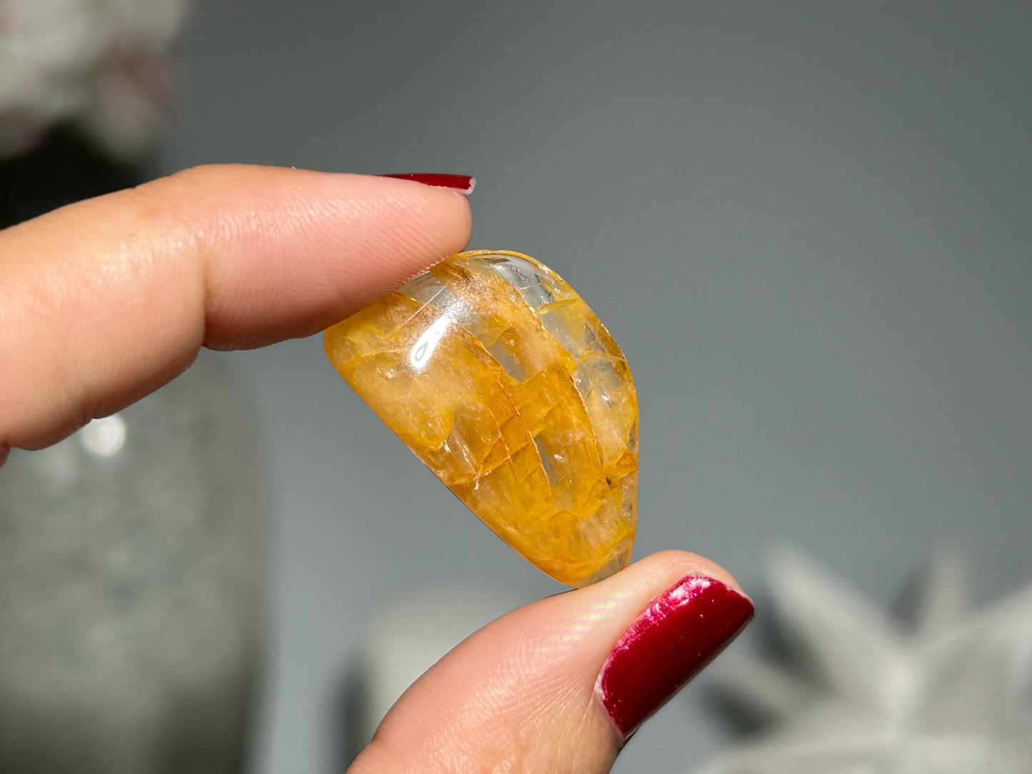 Tumbled Yellow Hematoid Quartz Small