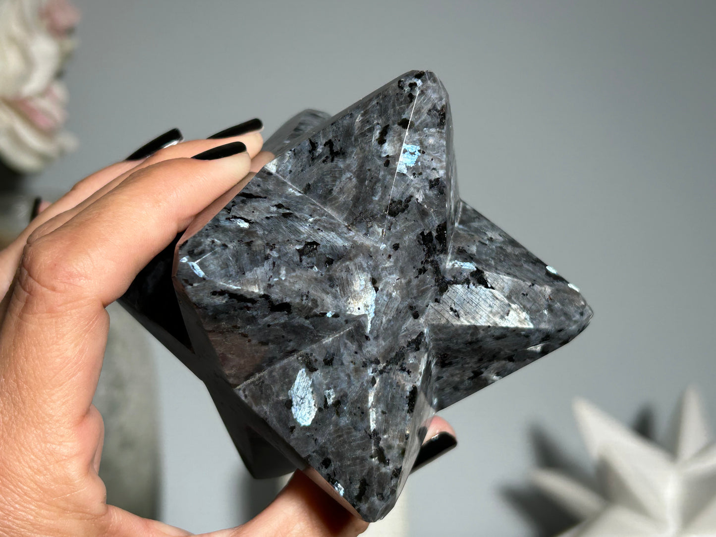 Larvikite Merkaba (3.2", 82mm)