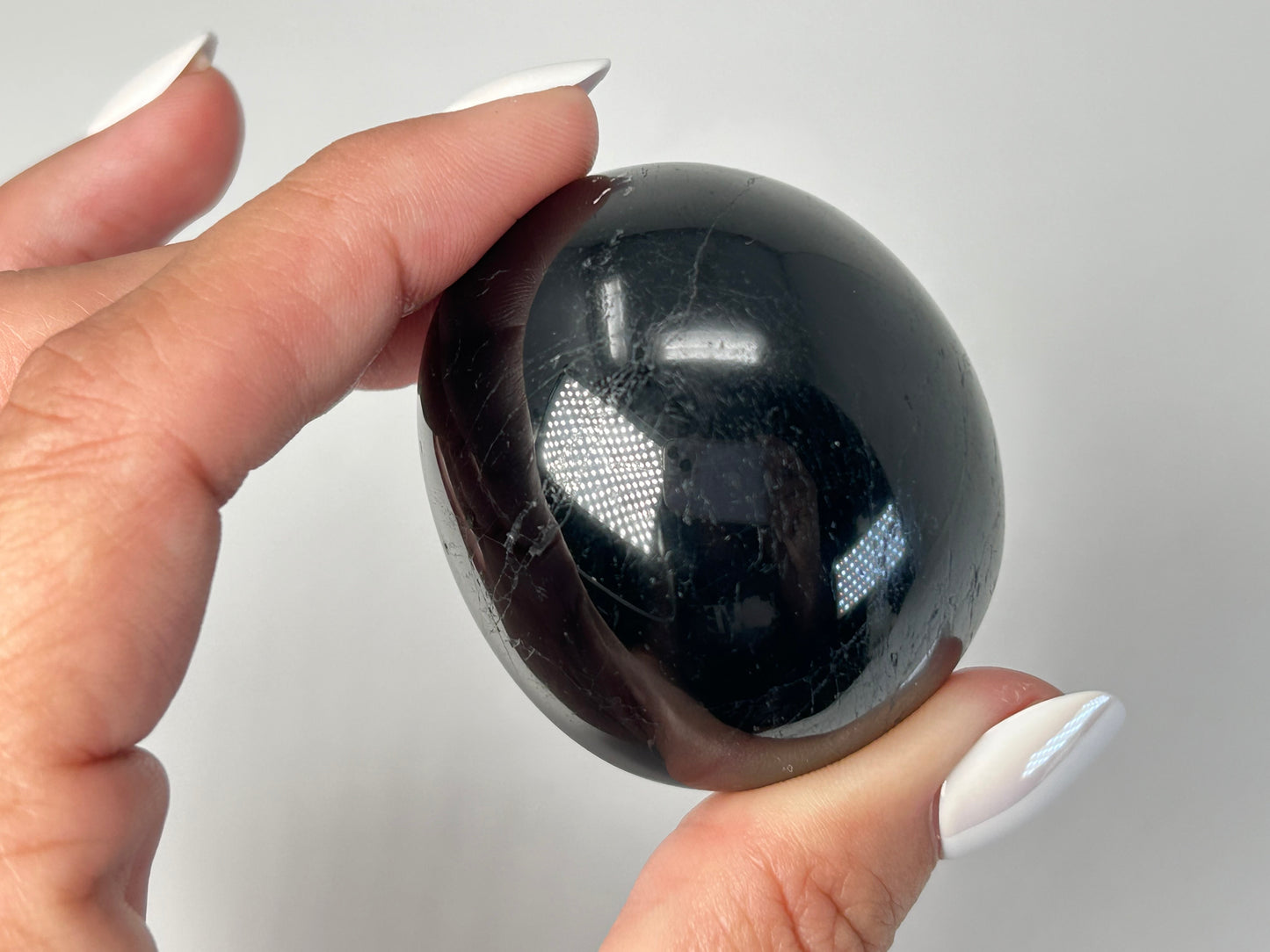 Black Tourmaline Pebble (1.9", 48mm)