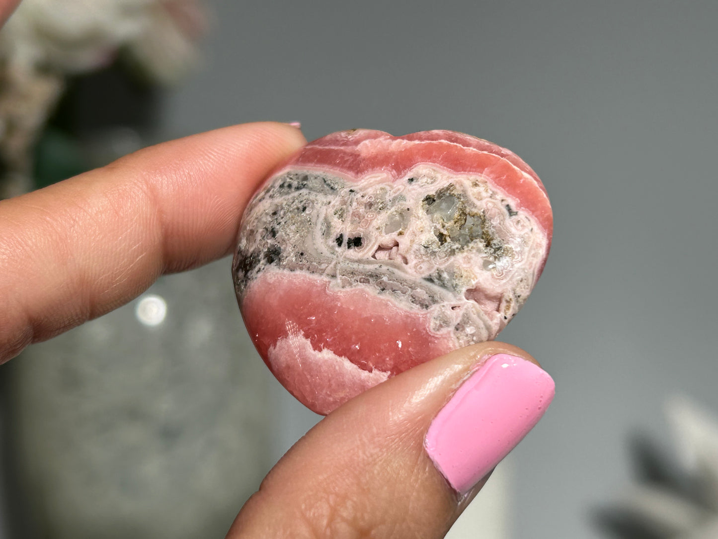 Rhodochrosite Heart (1.4" 37mm)