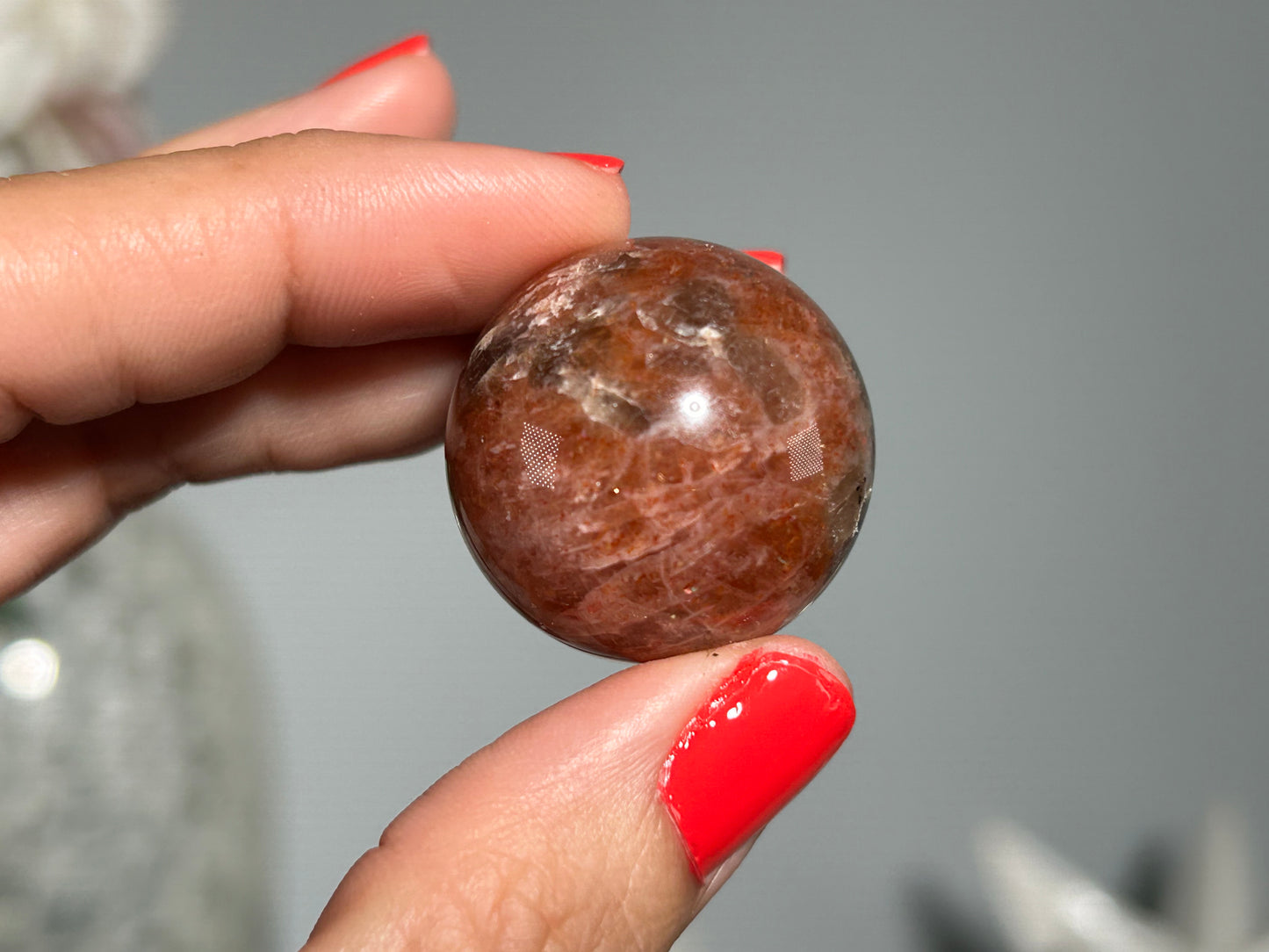 Confetti Sunstone Sphere (1", 27mm)