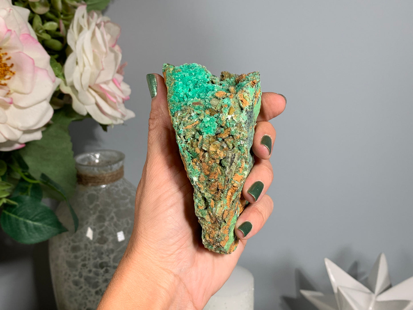 Druzy Chrysoprase (4.1", 105mm)