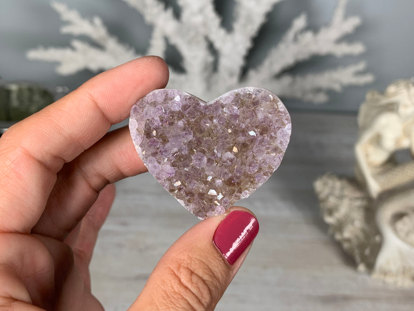 Druzy Heart (4-5 cm)