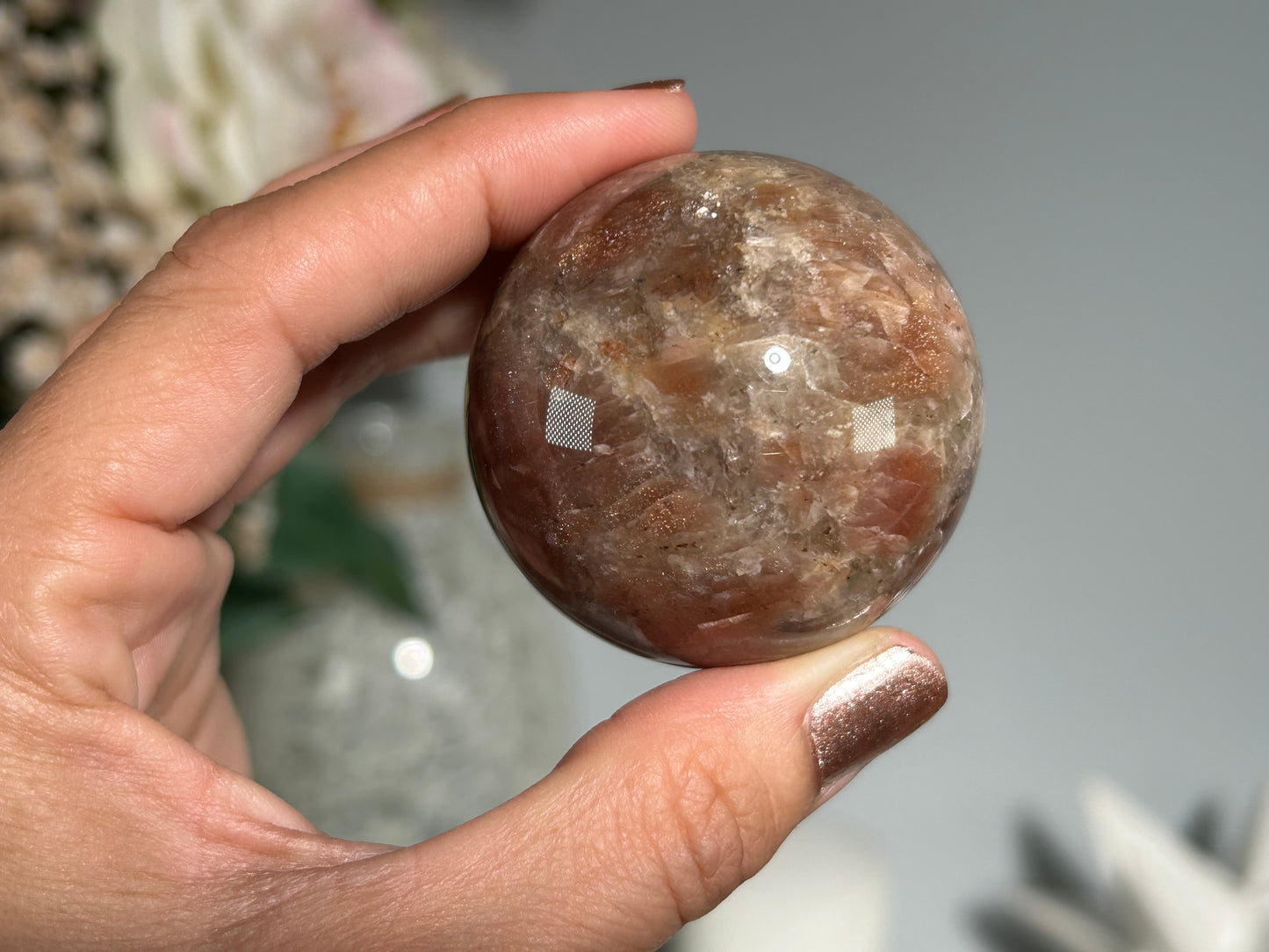 Confetti Sunstone Sphere (1.8", 47mm)