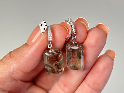 Aurora Feather Citrine Earrings