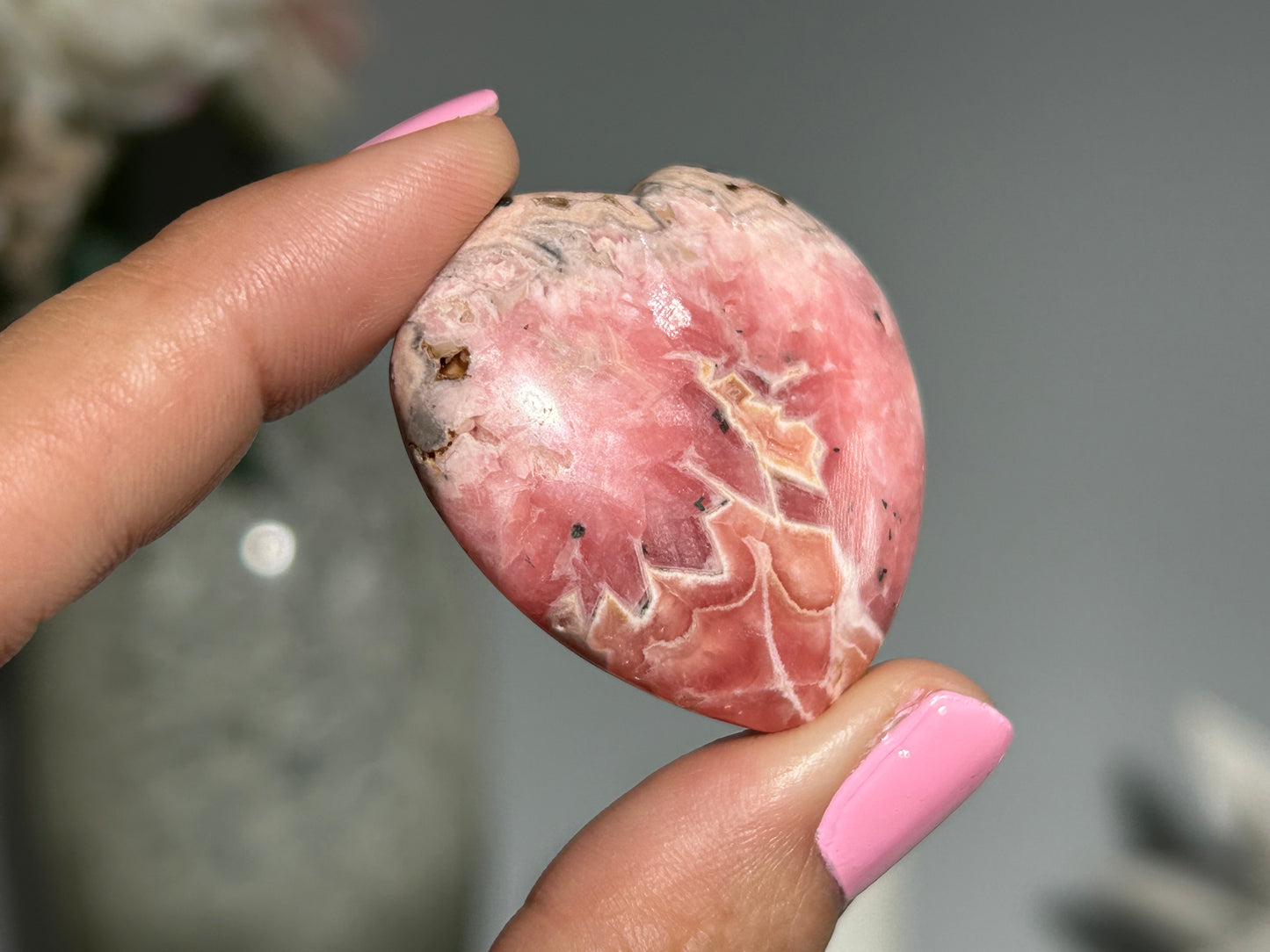 Rhodochrosite Heart (1.5" 37mm)