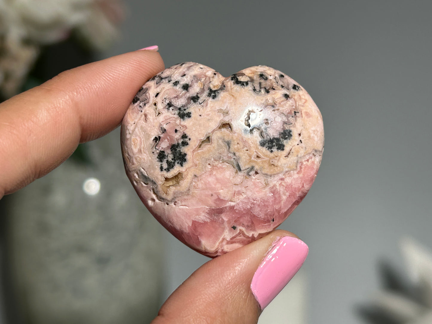 Rhodochrosite Heart (1.5" 37mm)