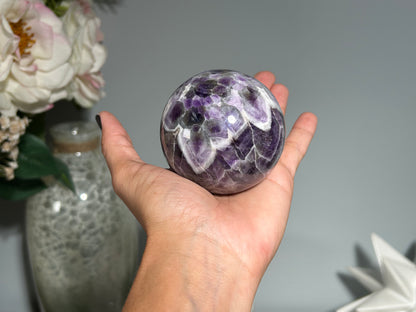 Chevron Amethyst Sphere (2.5", 64mm)