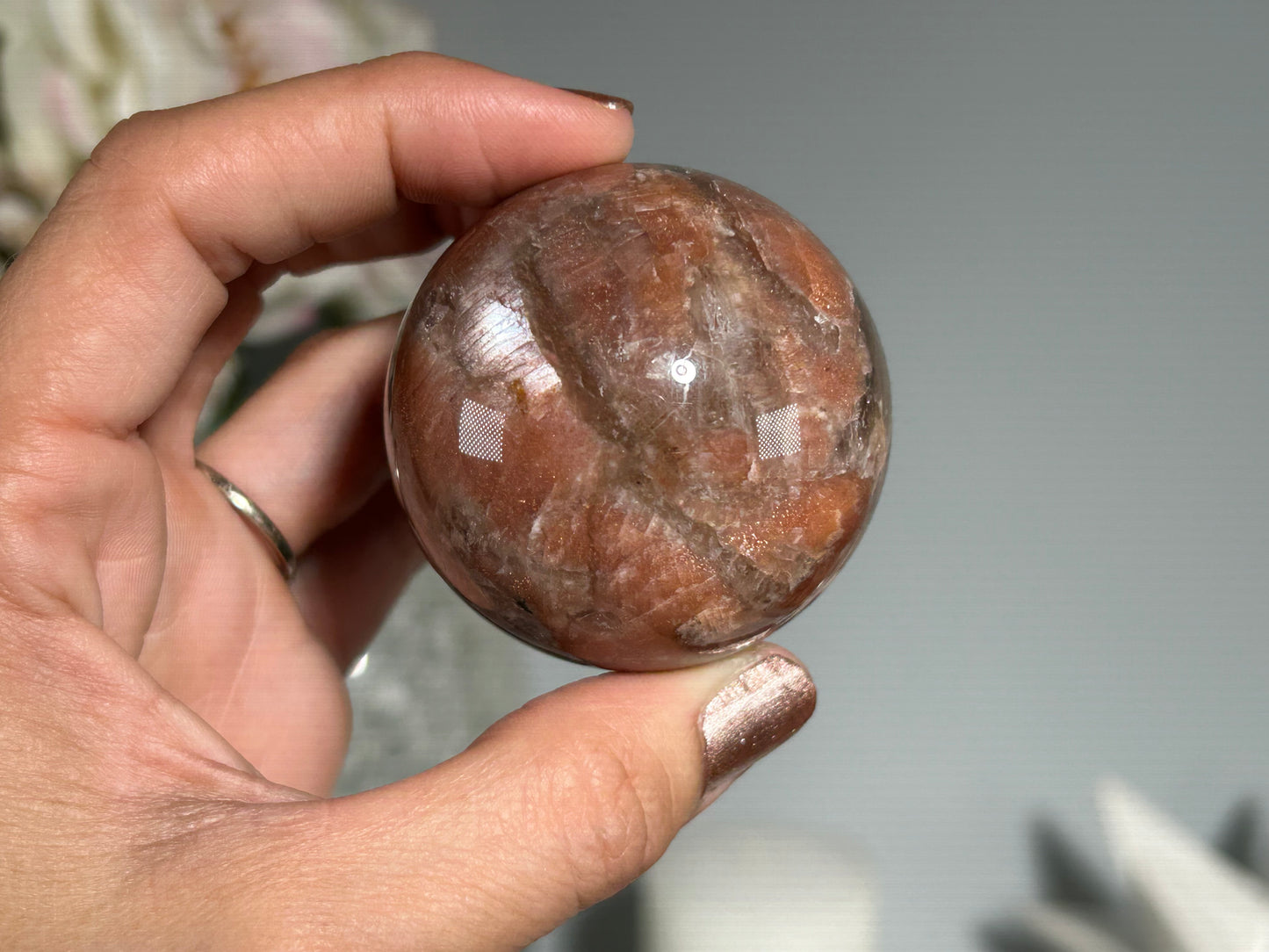 Confetti Sunstone Sphere (1.9", 48mm)