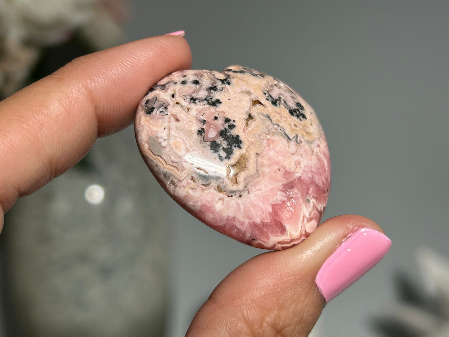 Rhodochrosite Heart (1.5" 37mm)