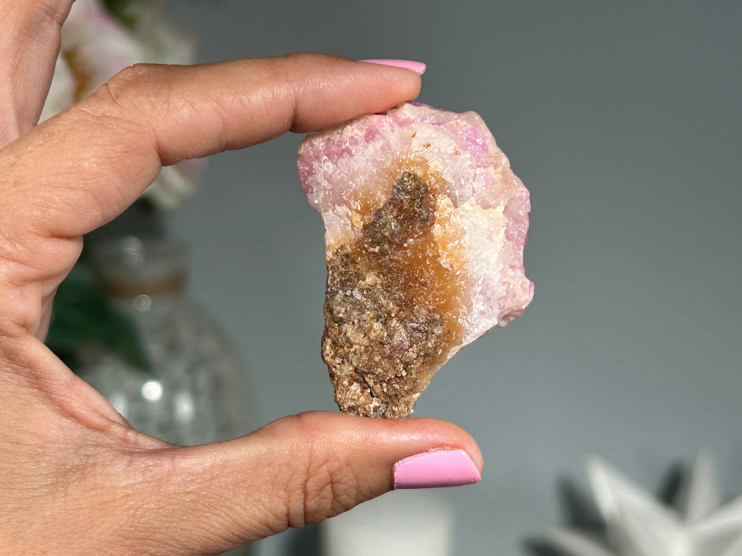 Natural Pink Aragonite (2.1", 54mm)