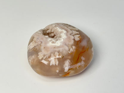 Flower Agate Palm Stone (2.4", 61mm)