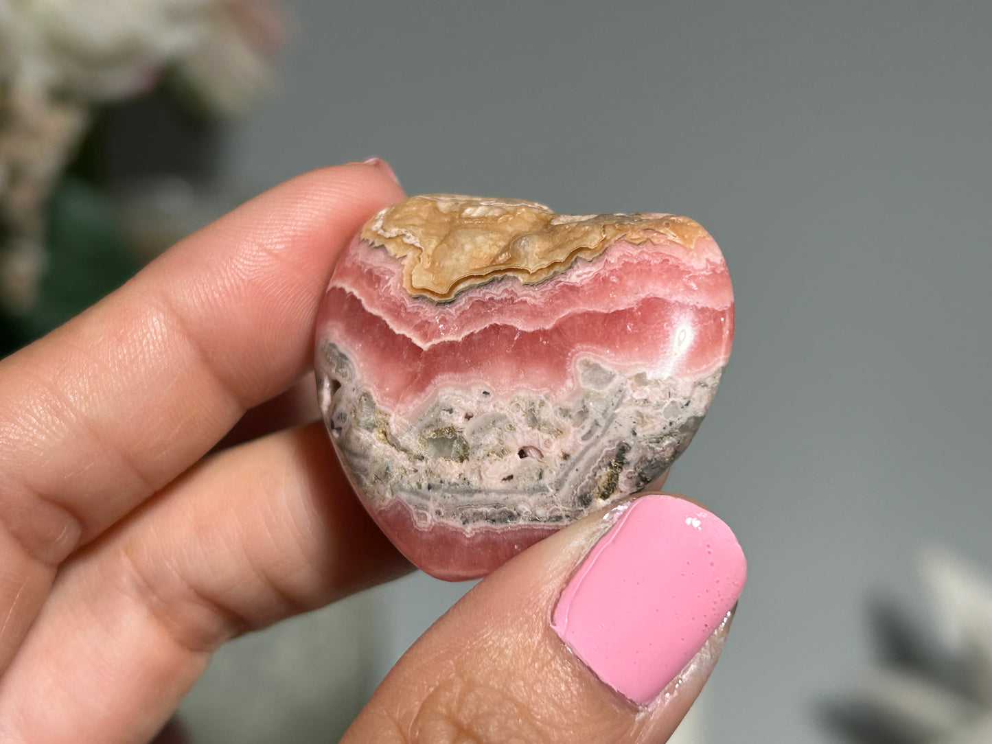 Rhodochrosite Heart (1.4" 37mm)